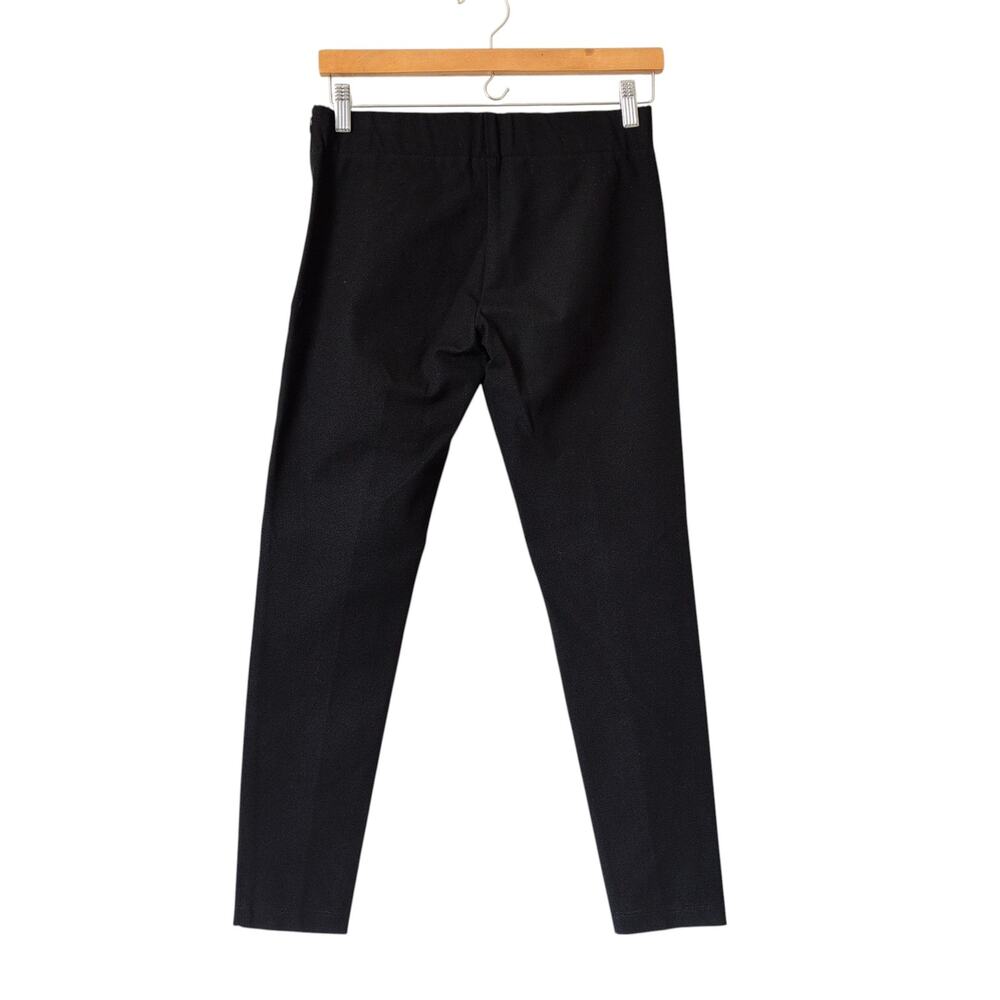 JOSEPH Black Legging Zip Gabardine Stretch Pants Sz 38 US 6 Made in‎ France $695